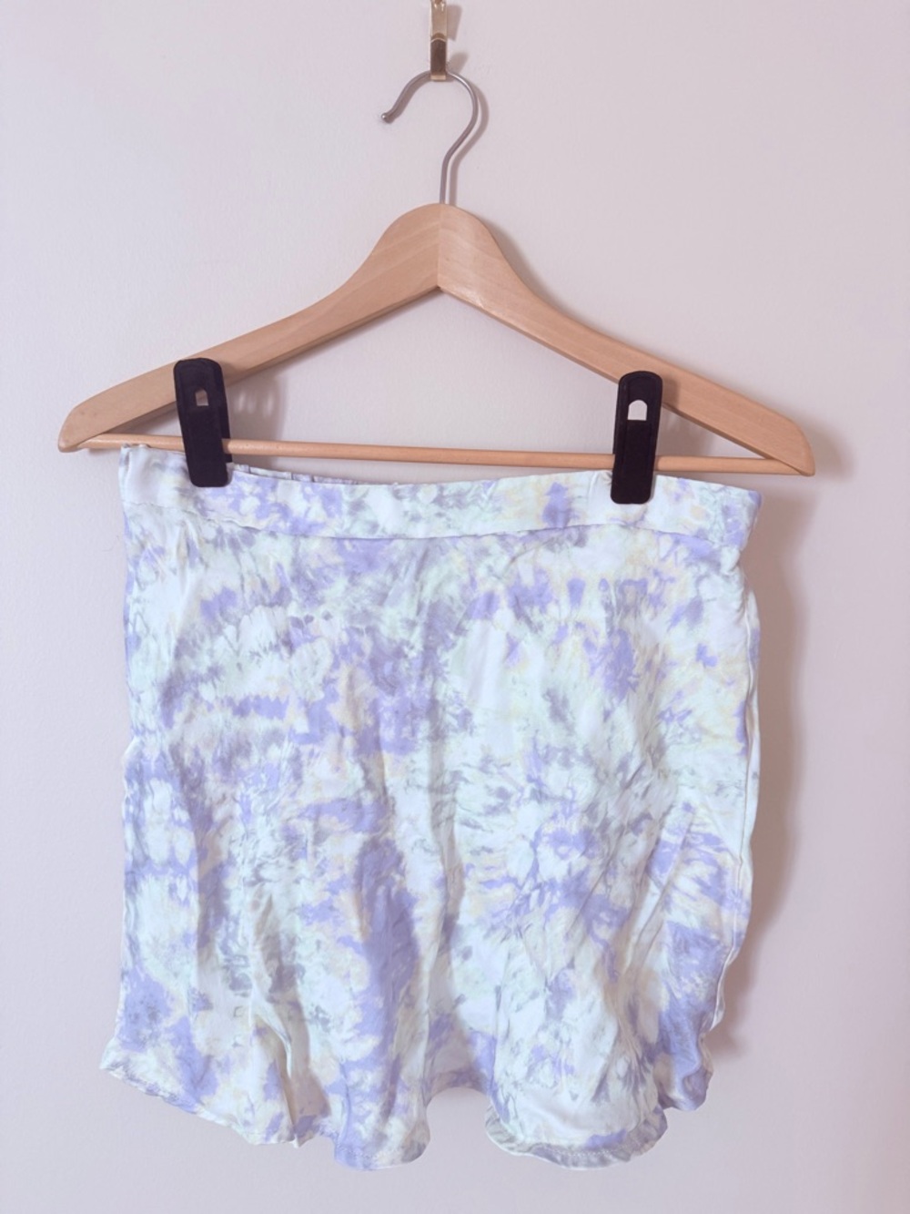 ZARA • Women’s Pastel Tie-Dye Silky Mini Skirt
